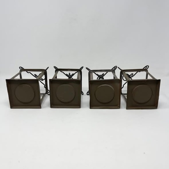 Southern Living At Home Drake Firefly Lantern Small 6.5" Tall 4 PC Set NO GLASS - Picture 5 of 9